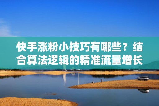 快手涨粉小技巧有哪些？结合算法逻辑的精准流量增长方法全解析